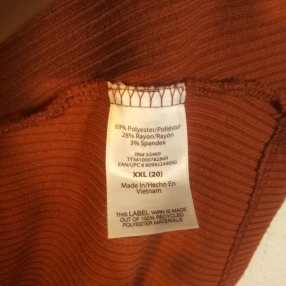 Time and Tru women's size XXL (20) Apricot/orange Dress - Picture 6 of 11